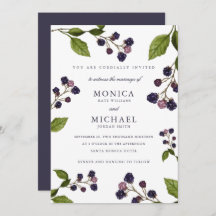 Blueberry Moderne botanische Hochzeit