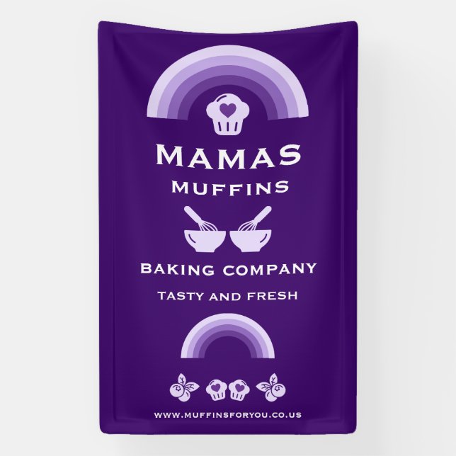Blueberry Muffin Baker Banner (Vertikal)