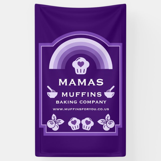 Blueberry Muffin Baker Banner (Vertikal)