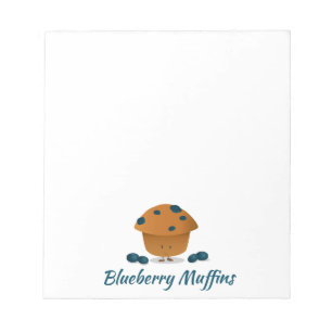 Blueberry Muffin   Notepad Notizblock