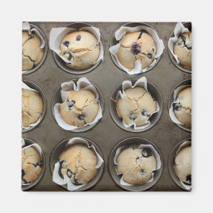Blueberry Muffin Pfanne Backkuchen Kuchen Magnet