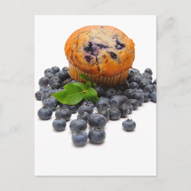 Blueberry Muffin Postkarte (Vorderseite)