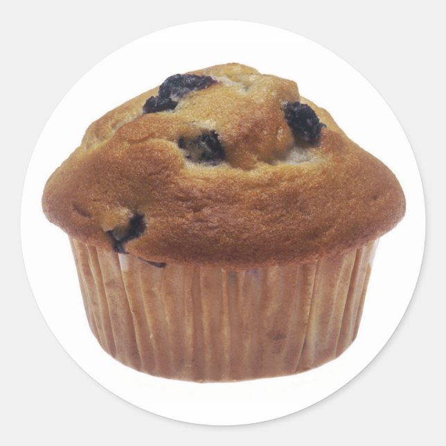 Blueberry Muffin Runder Aufkleber (Vorderseite)