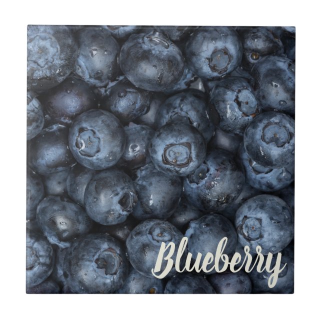 Blueberry Nah Up Detail für Veganer Fliese (Vorderseite)