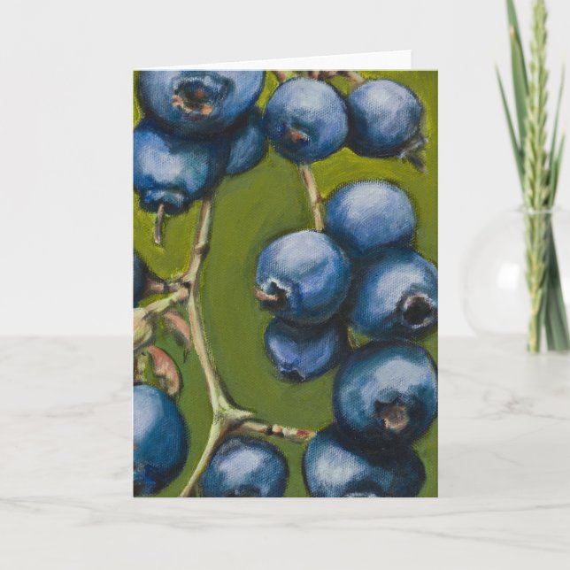 Blueberry Notecard Karte (Vorderseite)