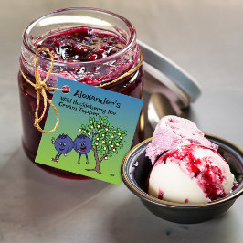 Blueberry Pals Funny Cartoon Jam Pie und mehr Geschenkanhänger