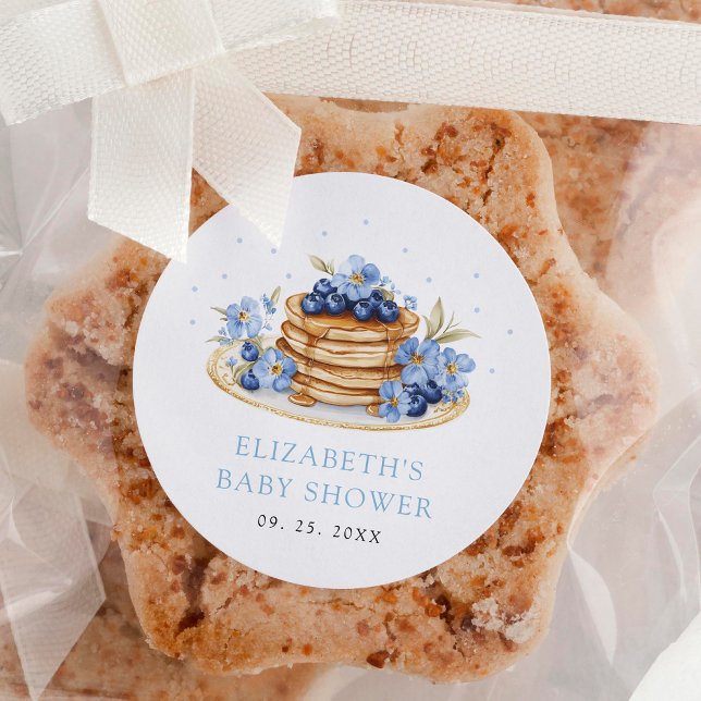 Blueberry Pancake Runder Aufkleber (Von Creator hochgeladen)