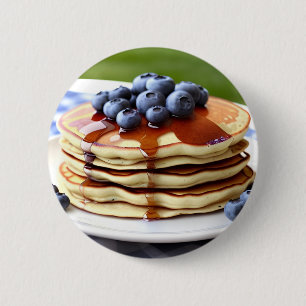 Blueberry Pancakes Button