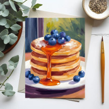 Blueberry Pancakes | Ölfarbe