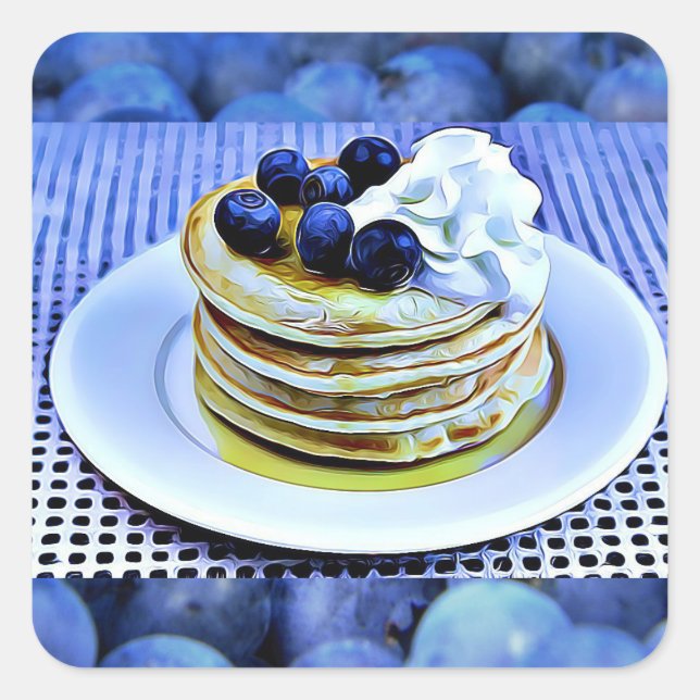 Blueberry Pancakes Stickers (Vorderseite)