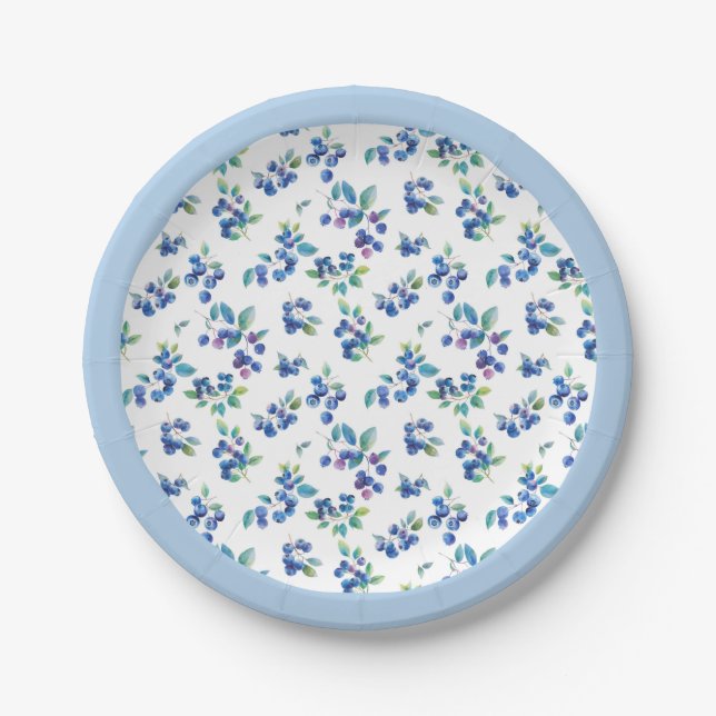 Blueberry Paper Plate Pappteller (Vorderseite)