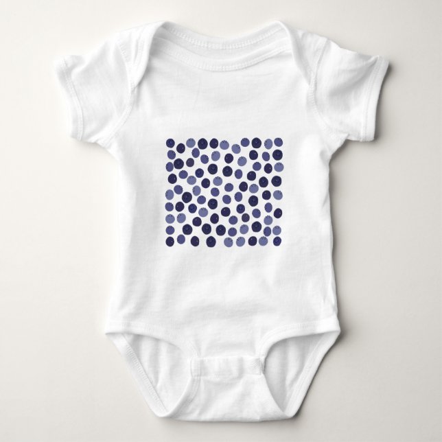 Blueberry Pattern Baby Strampler (Vorderseite)