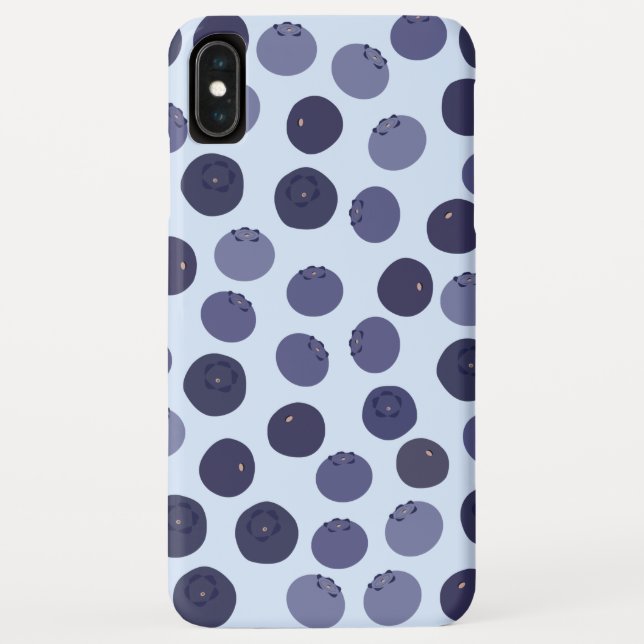 Blueberry Pattern Case-Mate iPhone Hülle (Rückseite)