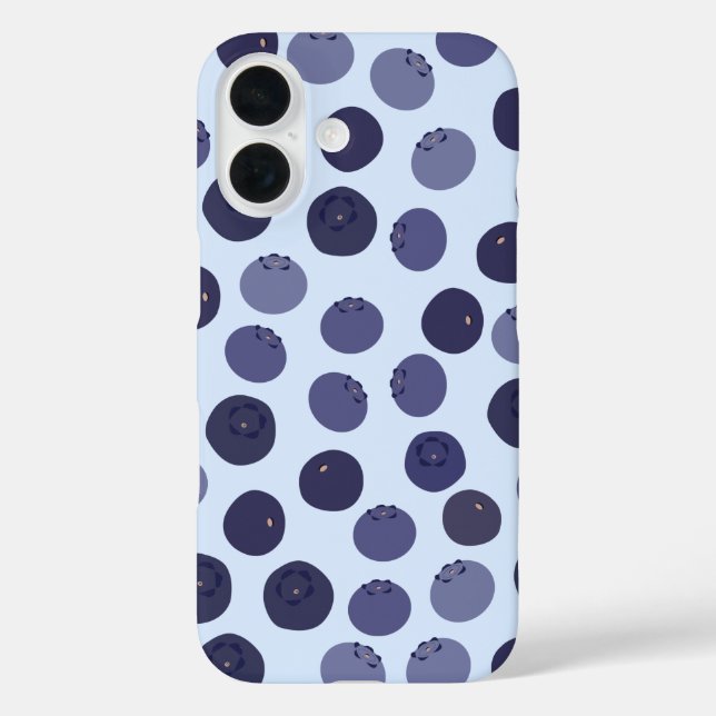 Blueberry Pattern Case-Mate iPhone Hülle (Rückseite)