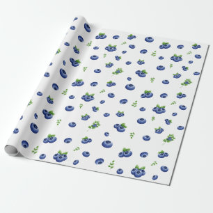 Blueberry Pattern Geschenkpapier