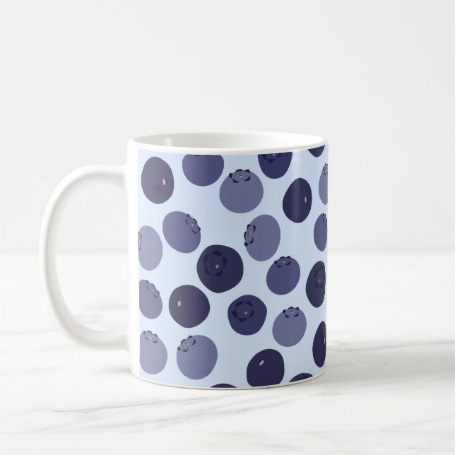 Blueberry Pattern Kaffeetasse (Links)