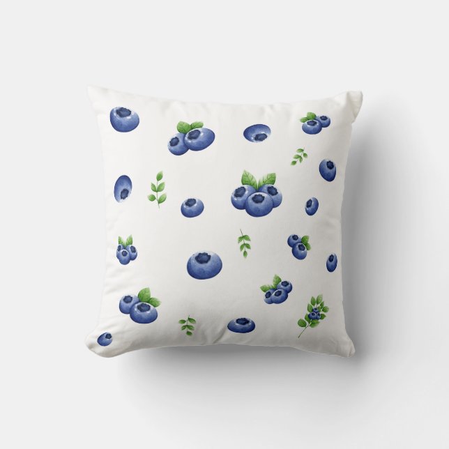 Blueberry Pattern Kissen (Vorderseite)