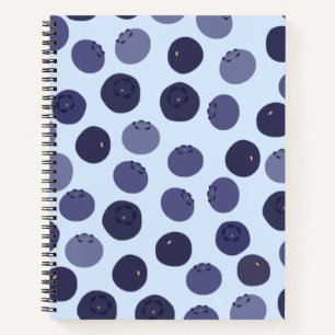Blueberry Pattern Notizbuch