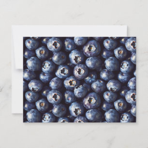 Blueberry Pattern Postkarte