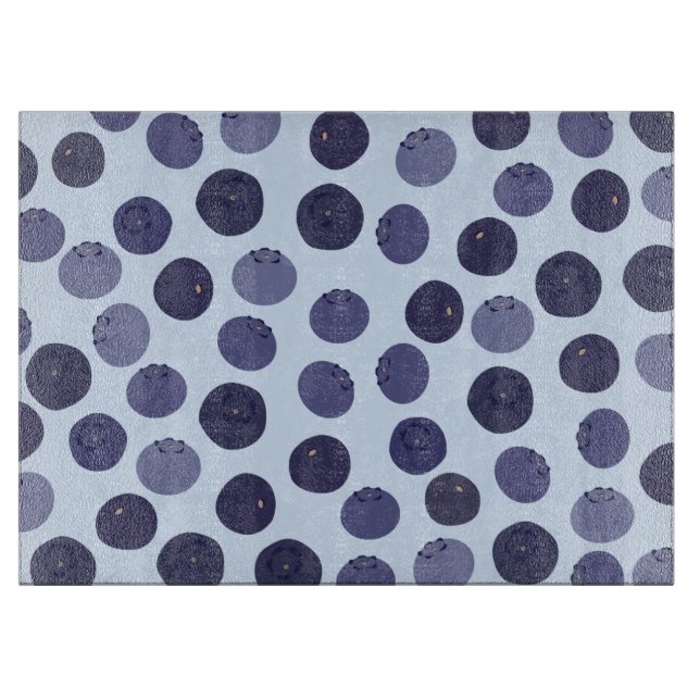 Blueberry Pattern Schneidebrett (Vorderseite)