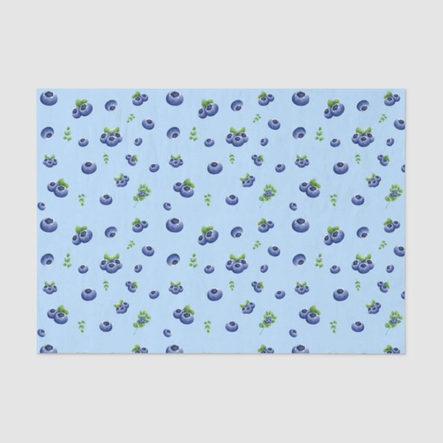 Blueberry Pattern Seidenpapier (Vorderseite)