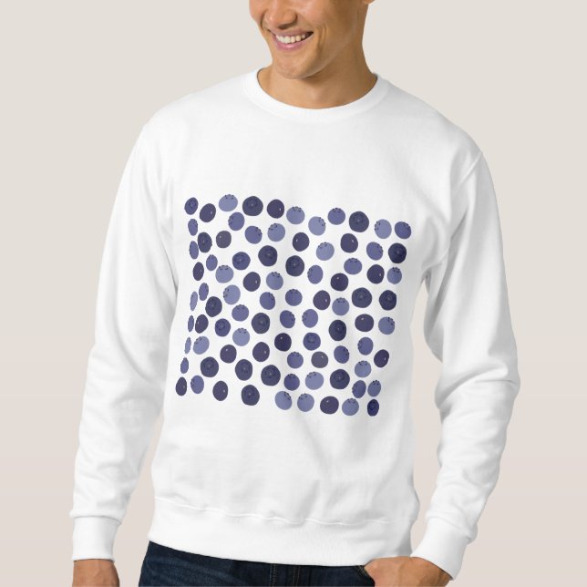 Blueberry Pattern Sweatshirt (Vorderseite)