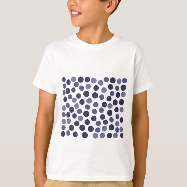Blueberry Pattern T-Shirt (Vorderseite)
