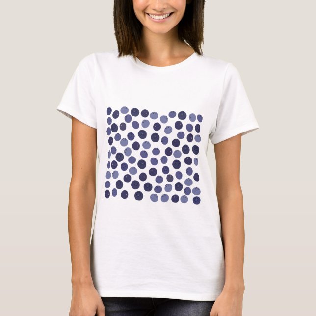 Blueberry Pattern T-Shirt (Vorderseite)