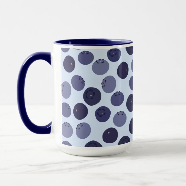 Blueberry Pattern Tasse (Links)