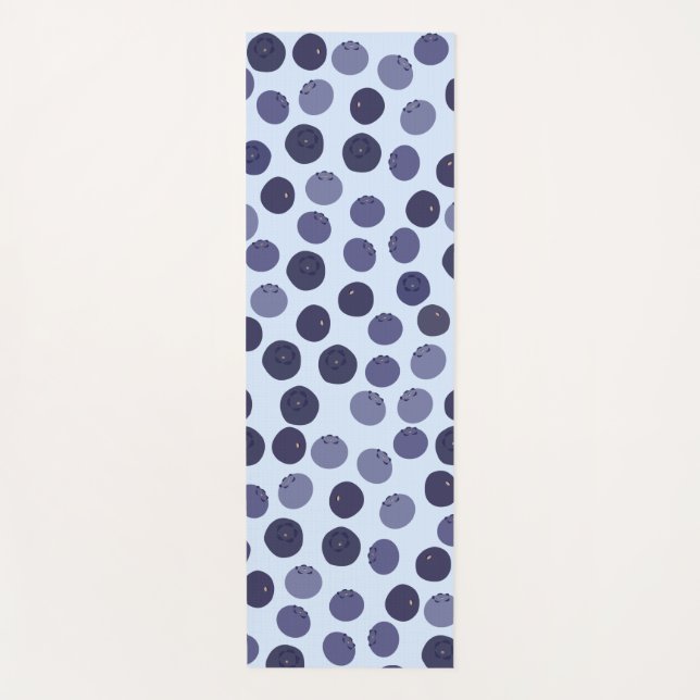 Blueberry Pattern Yogamatte (Vorderseite)