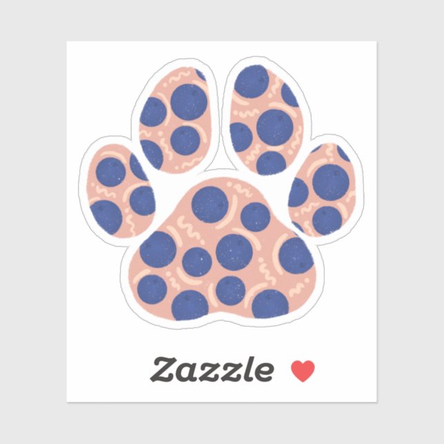 Blueberry Paw Aufkleber (Blatt)