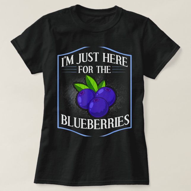 Blueberry Pflanze Blueberries Bauer Bush Tree T-Shirt (Design vorne)