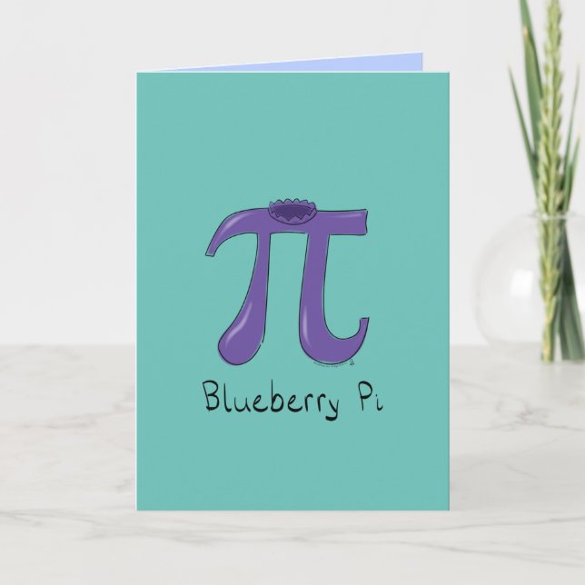 Blueberry Pi Grußkarte Karte (Vorderseite)