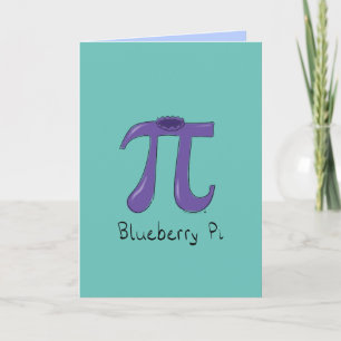 Blueberry Pi Grußkarte Karte