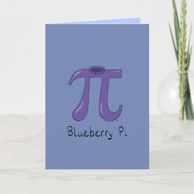 Blueberry Pi Grußkarte Karte (Vorderseite)