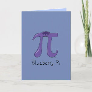 Blueberry Pi Grußkarte Karte