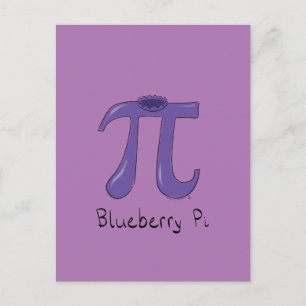 Blueberry Pi Niedlich Mah Pi Day Postcard Postkarte