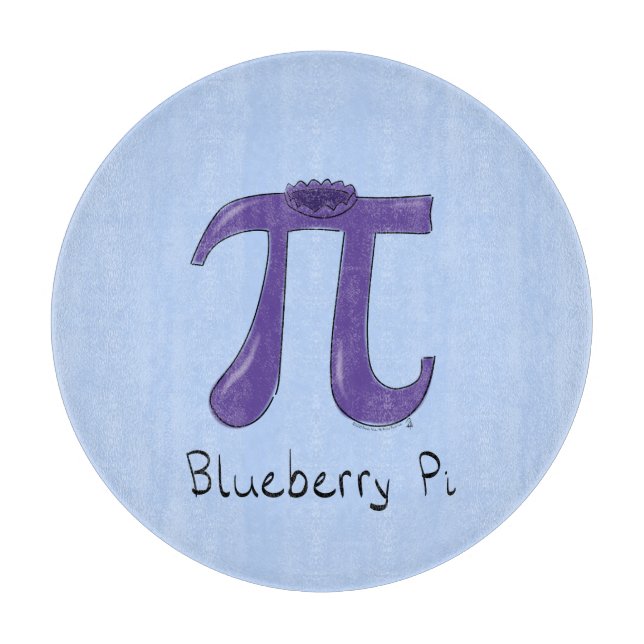 Blueberry Pi Niedlich Mathe Pi Day Pie Cutting Boa Schneidebrett (Vorderseite)