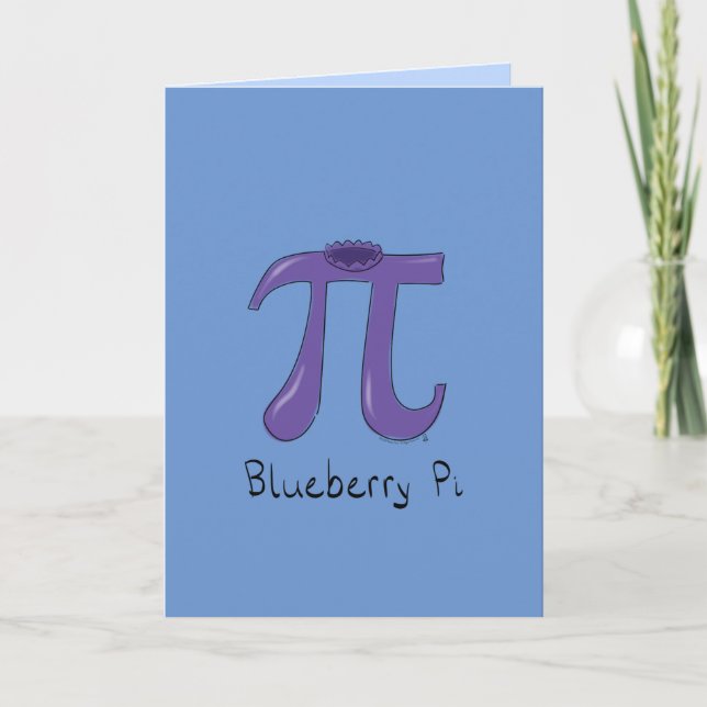 Blueberry Pi Symbol Math Lehrer Geschenk Karte (Vorderseite)