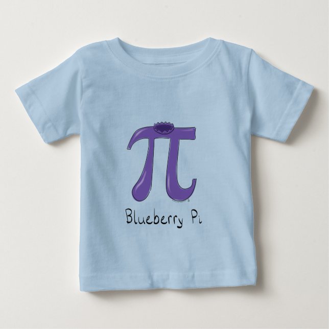Blueberry Pi Symbol Niedlich Mathelehrer Baby T-shirt (Vorderseite)