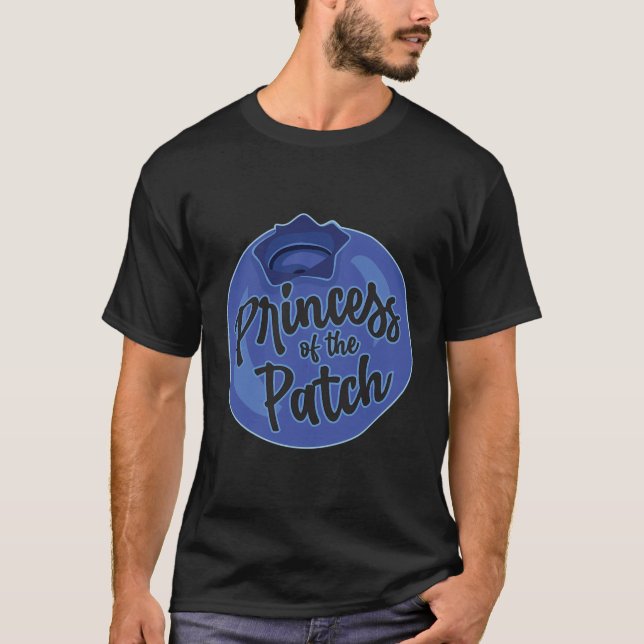 Blueberry Picking Princess of the Patch Niedlich T-Shirt (Vorderseite)