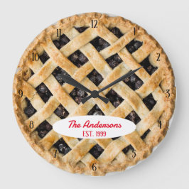 Blueberry Pie O'Clock Personalisierte Uhr