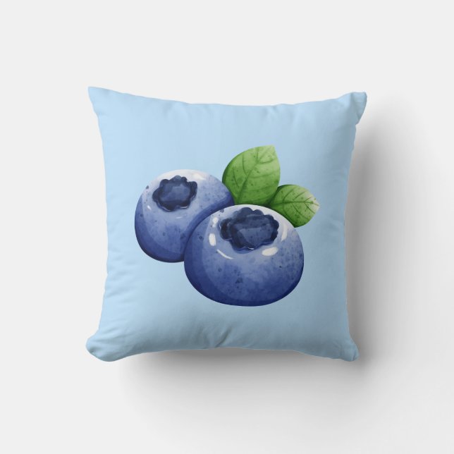 Blueberry Print Kissen (Vorderseite)