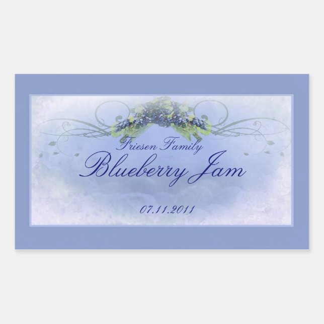 Blueberry RCL 1 Rechteckiger Aufkleber (Vorderseite)