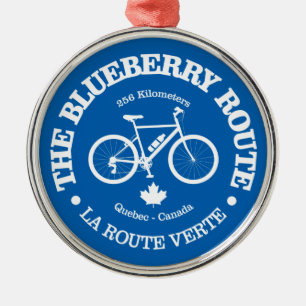 Blueberry-Route (Fahrrad) Ornament Aus Metall
