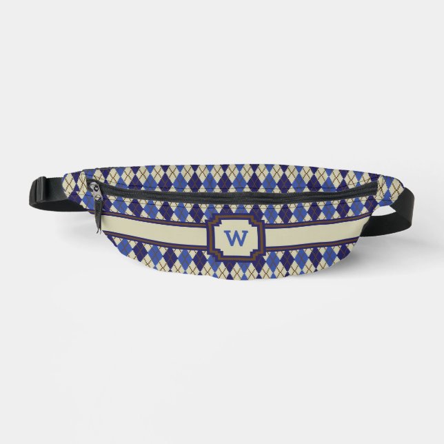 Blueberry Scone Raute Bauchtasche (Vorderseite)