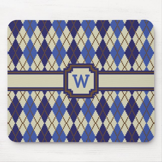 Blueberry Scone Raute Mousepad (Vorne)