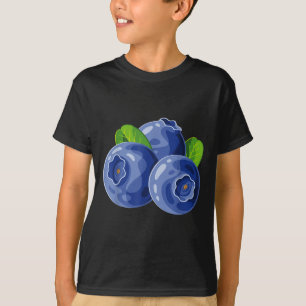 Blueberry Shirt Erwachsene Männer Frauen Kinder Bl