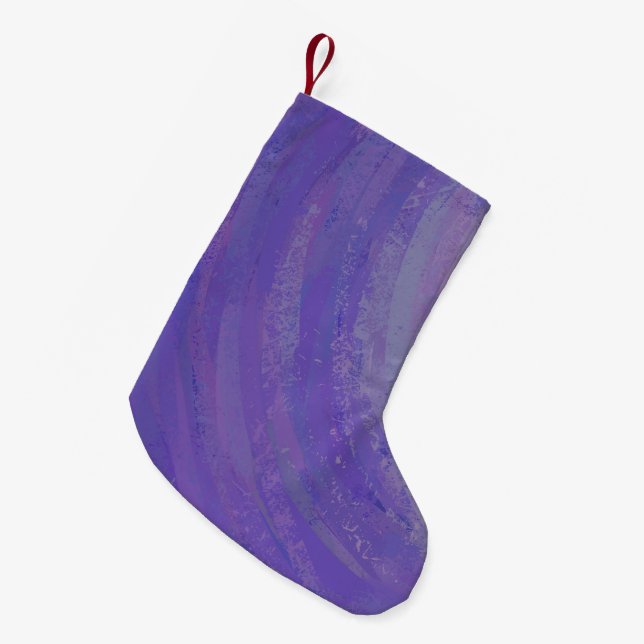 Blueberry Smear Kleiner Weihnachtsstrumpf (Vorderansicht (hängend))