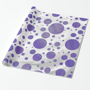 Blueberry Smear Polka Dot Geschenkpapier